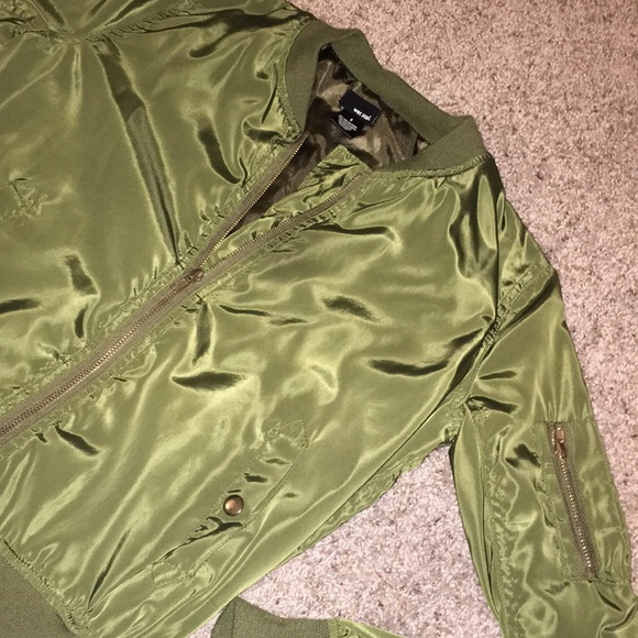 Wet Seal Jackets & Blazers - Hunter green bomber jacket